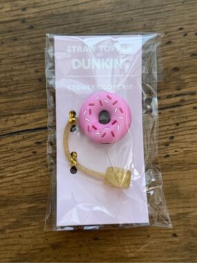 Stoney Cliver Ln Dunkin Pink Donut Straw Topper